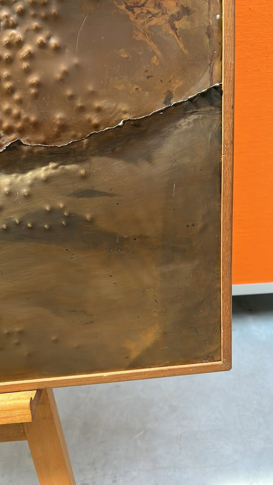 Image 1 of Metaalplastiek uit de jaren 70 Willem Hopman