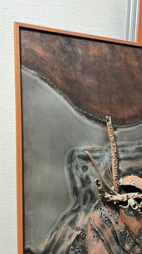 Image 1 of Metaalplastiek uit de jaren 70 Willem Hopman