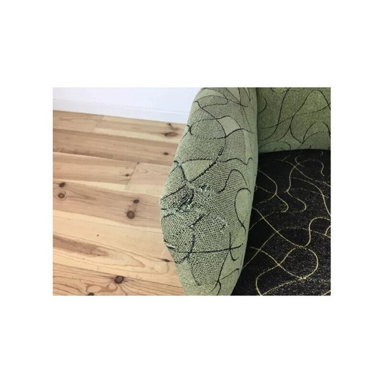 Image 1 of Sedia a uovo vintage in legno e ottone, 1950