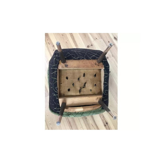 Image 1 of Sedia a uovo vintage in legno e ottone, 1950