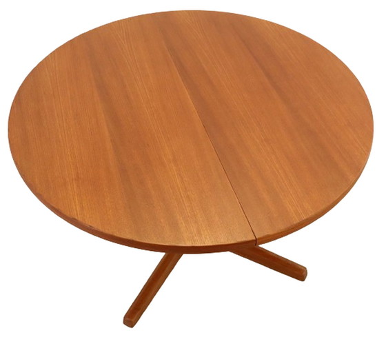 Image 1 of AM mobler 2 tables rondes à rallonge 'Gislinge' vintage