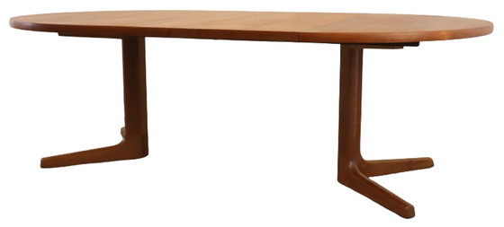 Image 1 of AM mobler 2 tables rondes à rallonge 'Gislinge' vintage