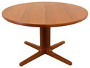 AM mobler 2 tables rondes à rallonge 'Gislinge' vintage