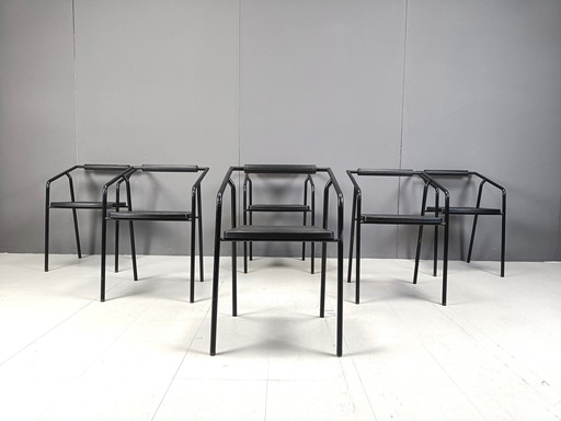 Chaises de salle à manger italiennes postmodernes par Lexis, 1990S