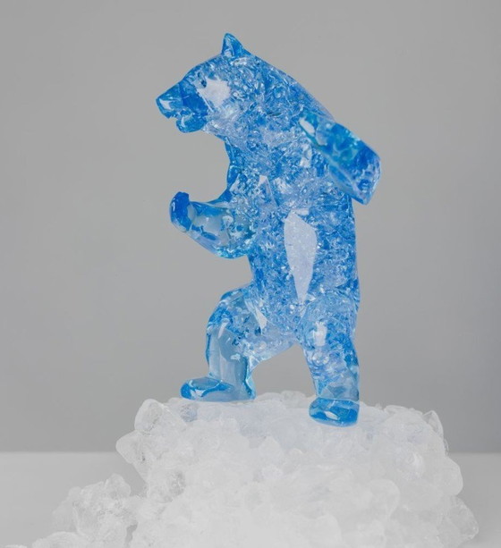 Image 1 of Richard Orlinski Bear Bubble Blue