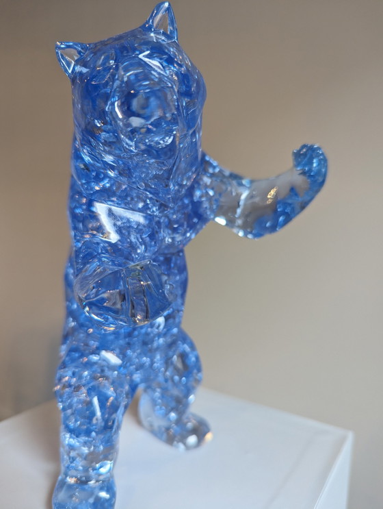 Image 1 of Richard Orlinski Bear Bubble Blue