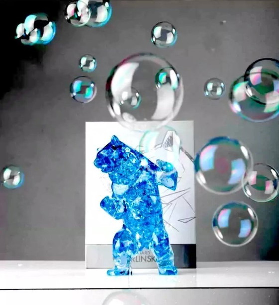 Image 1 of Richard Orlinski Bear Bubble Blue