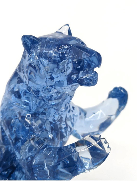 Image 1 of Richard Orlinski Bear Bubble Blue