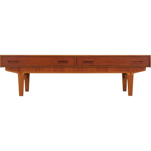 Vintage teak lowboard, Denmark 1960s