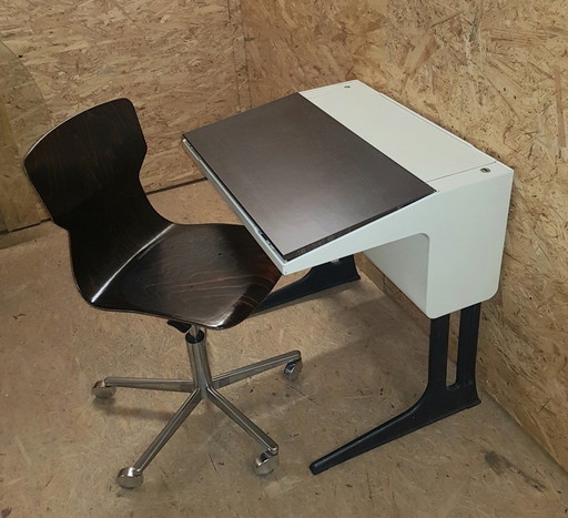 Children'S Writing Desk & Chair By Luigi Colani For Flötotto, 1970S