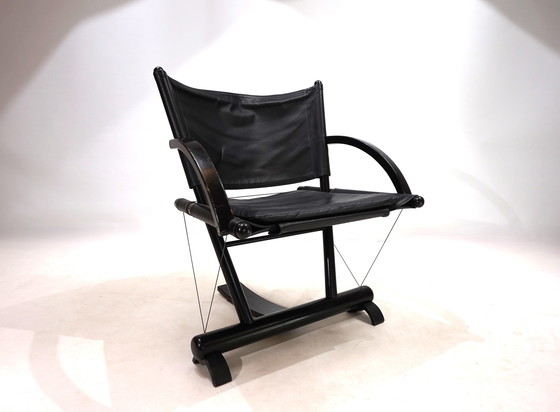 Image 1 of Weishäupl Werkstätten String Leather Lounge Chair, 1980