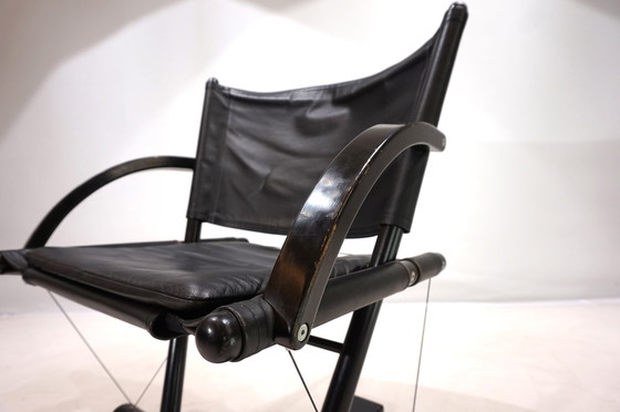 Image 1 of Weishäupl Werkstätten String Leather Lounge Chair, 1980