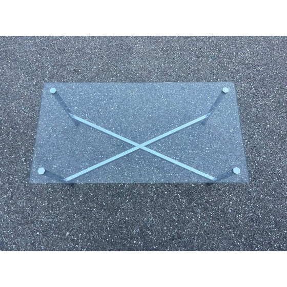 Image 1 of Tavolino da caffè vintage in metallo cromato, 1970