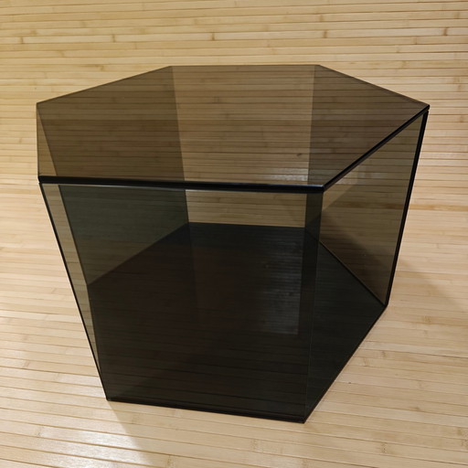 Hexagon Side Table - Low - Black Transparent - Fést Amsterdam