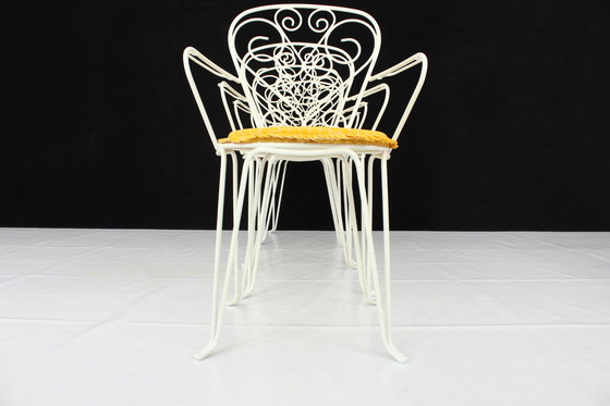 Image 1 of 4x French Mid Century garden chair