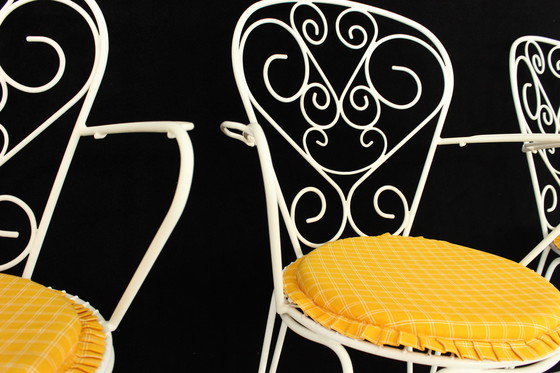 Image 1 of 4x French Mid Century garden chair