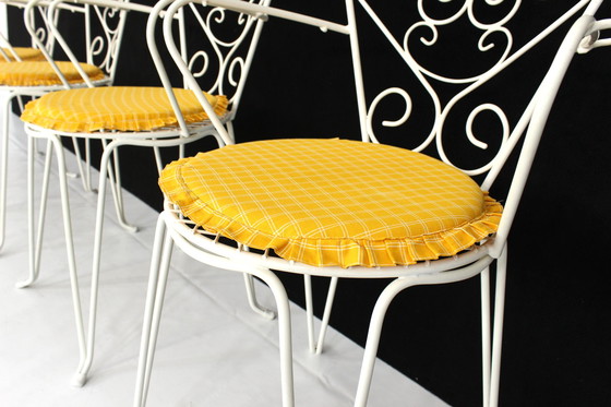 Image 1 of 4x French Mid Century garden chair