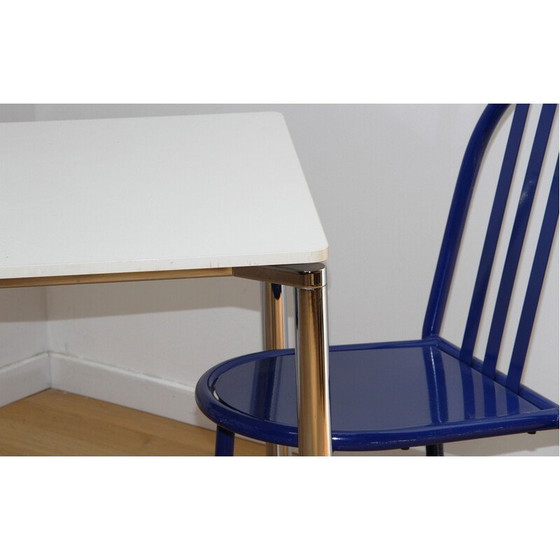 Image 1 of Vintage Plano dining room tables in wood and chrome metal for Fritz Hansen