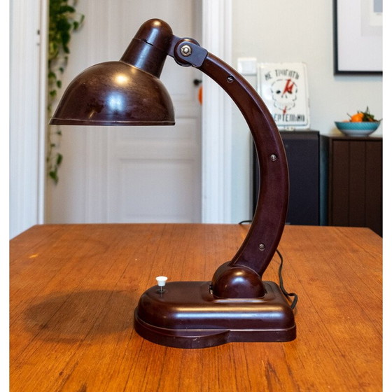 Image 1 of Vintage bakelite desk lamp by Christian Dell for Orehowo Zuewo, 1969