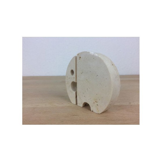 Image 1 of Elefante vintage in travertino dei Fratelli Mannelli, 1970