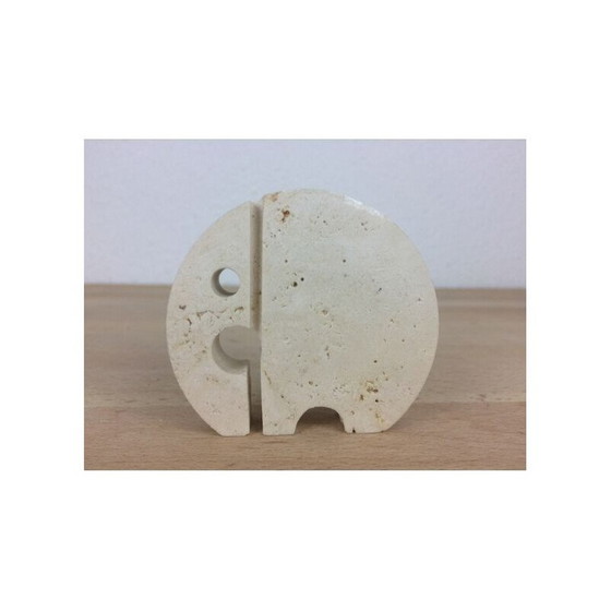 Image 1 of Elefante vintage in travertino dei Fratelli Mannelli, 1970