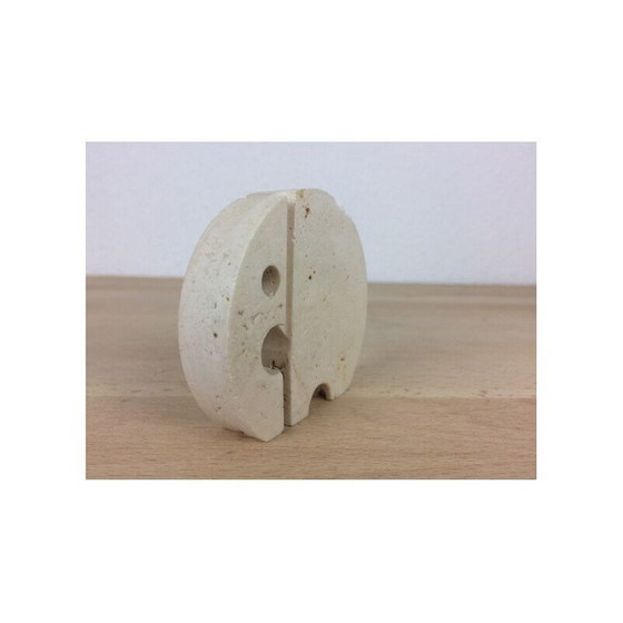 Image 1 of Elefante vintage in travertino dei Fratelli Mannelli, 1970