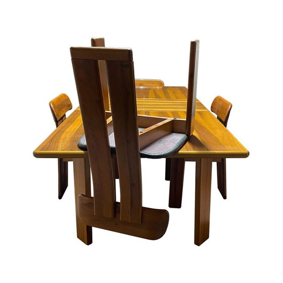Image 1 of Set of 4 vintage Sapporo dining chairs by Mario Marenco for Mobilgirgi, 1970s