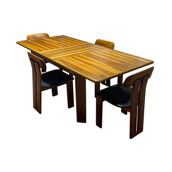 Image 1 of Set of 4 vintage Sapporo dining chairs by Mario Marenco for Mobilgirgi, 1970s