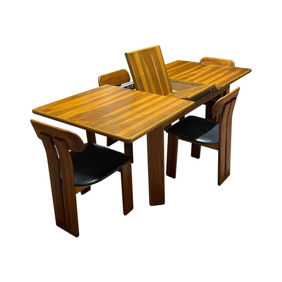 Image 1 of Set of 4 vintage Sapporo dining chairs by Mario Marenco for Mobilgirgi, 1970s