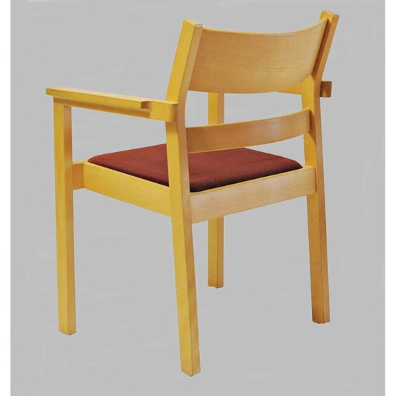 Image 1 of Coppia di poltrone vintage in faggio di Hans J. Wegner 1988