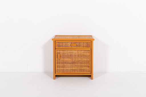 Vintage Rattan-Wicker Cabinet