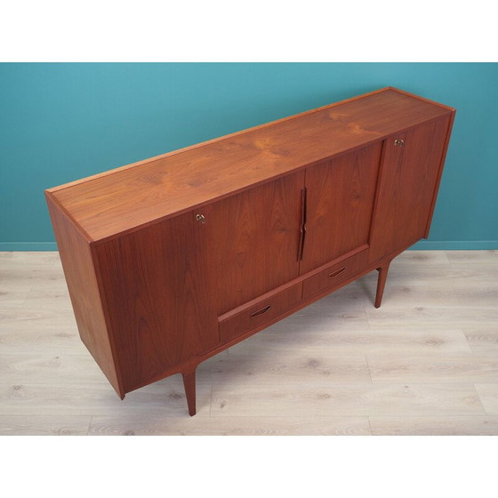 Image 1 of Vintage teak highboard, Denmark 1960s