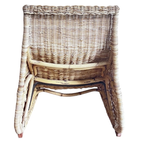 Image 1 of Vintage rattan lounger