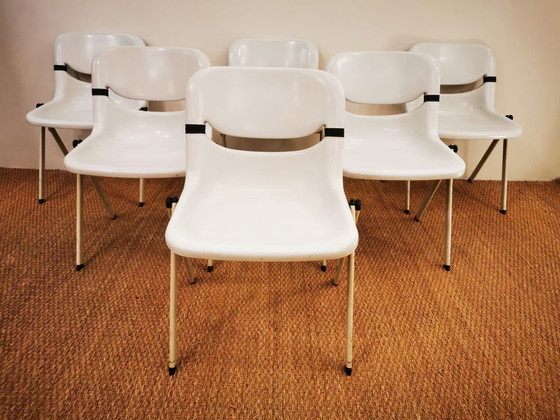 Image 1 of Suite Of 6 Dorsal Chairs By E. Ambas & G. Pirelli