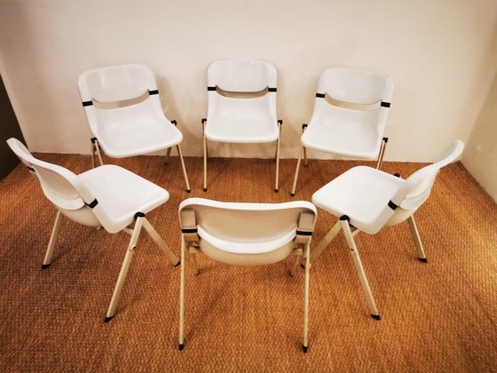 Image 1 of Suite Of 6 Dorsal Chairs By E. Ambas & G. Pirelli