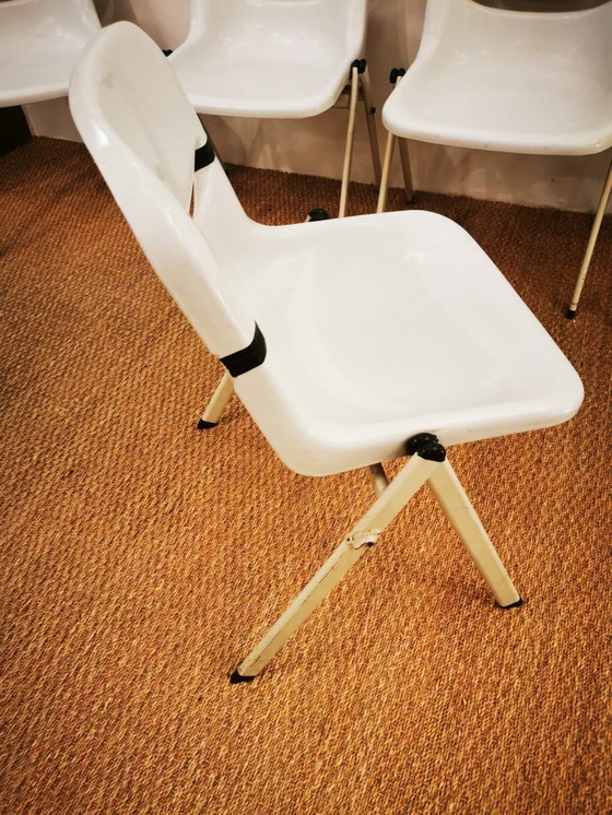 Image 1 of Suite Of 6 Dorsal Chairs By E. Ambas & G. Pirelli