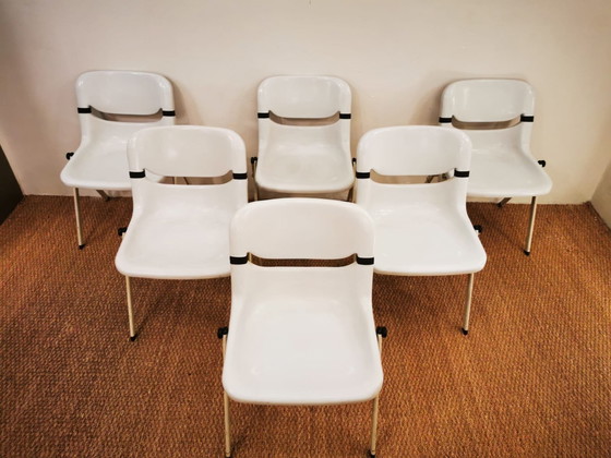 Image 1 of Suite Of 6 Dorsal Chairs By E. Ambas & G. Pirelli