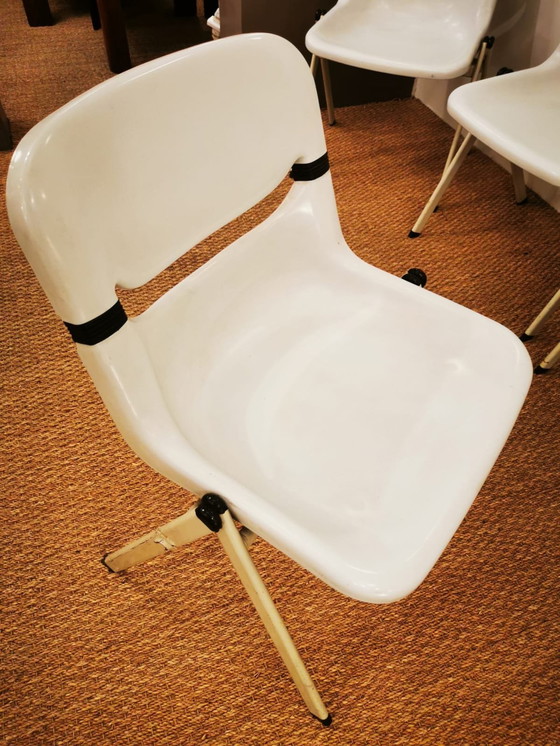 Image 1 of Suite Of 6 Dorsal Chairs By E. Ambas & G. Pirelli