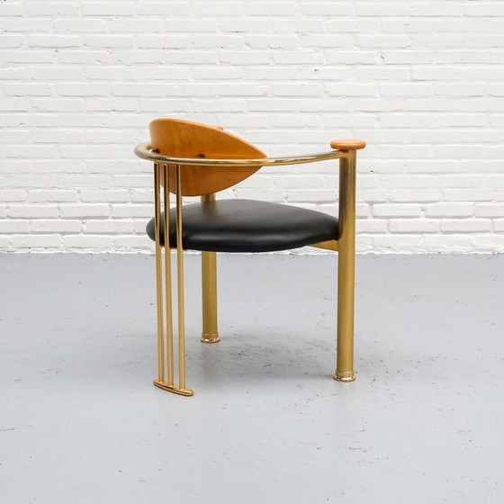 Image 1 of Postmodern Dining Chairs Gold