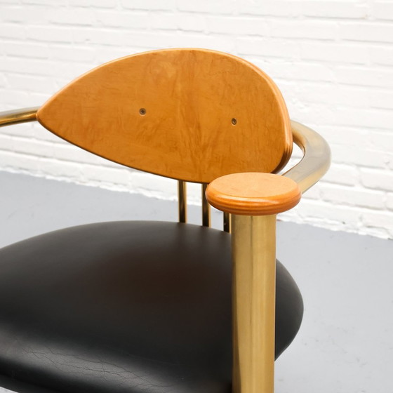 Image 1 of Postmodern Dining Chairs Gold