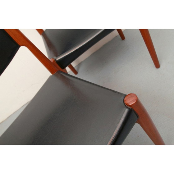 Image 1 of Set of 4 Danish vintage dining chairs in teakwood