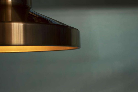 Image 1 of Vintage aluminum pendant lamp 1960s/70s, dining room table lamp
