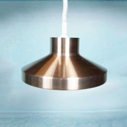 Vintage aluminum pendant lamp 1960s/70s, dining room table lamp