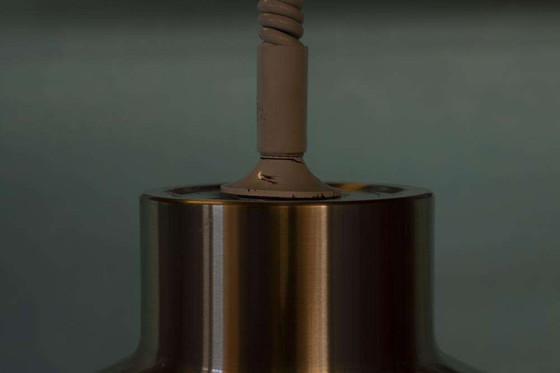 Image 1 of Vintage aluminum pendant lamp 1960s/70s, dining room table lamp