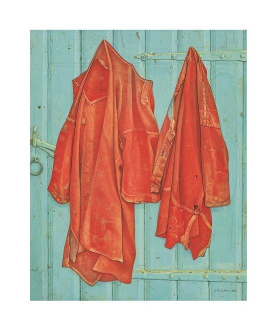 Image 1 of Jopie Huisman --Red Shirts On Blue Door