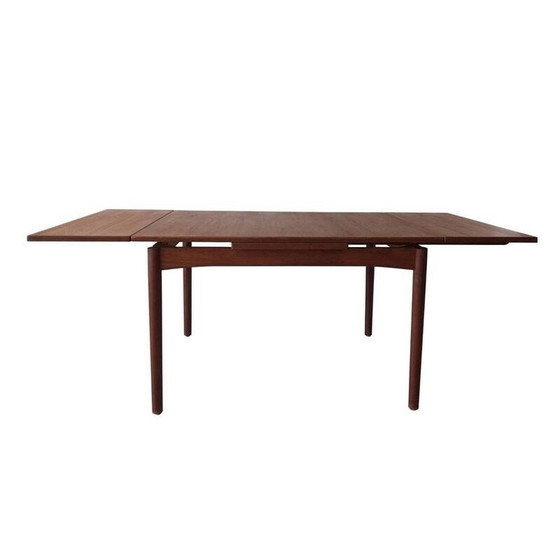 Image 1 of Scandinavian vintage extendable teak dining table, 1960