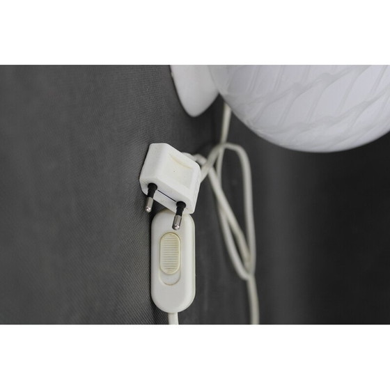 Image 1 of Vintage glass globe table lamp, Italy 1980s