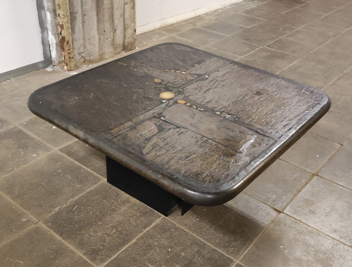 Paul Kingma natural stone coffee table from 1989