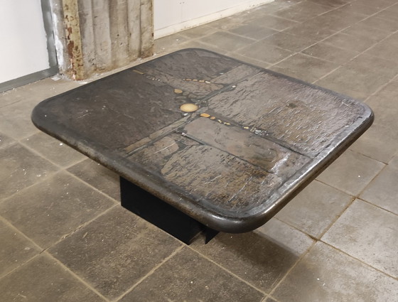 Image 1 of Paul Kingma natural stone coffee table from 1989