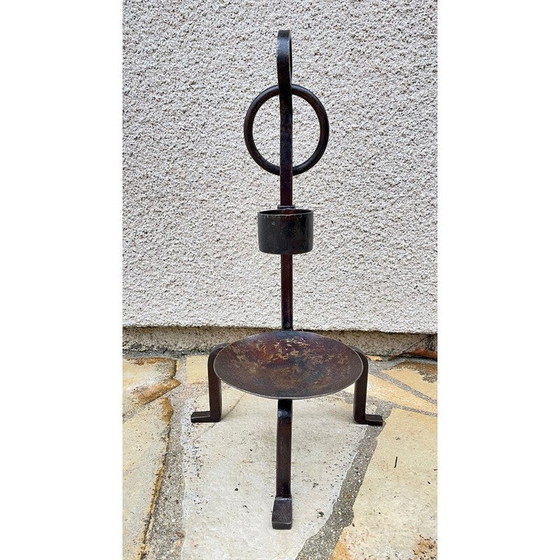 Image 1 of Coppia di candelieri d'epoca in acciaio